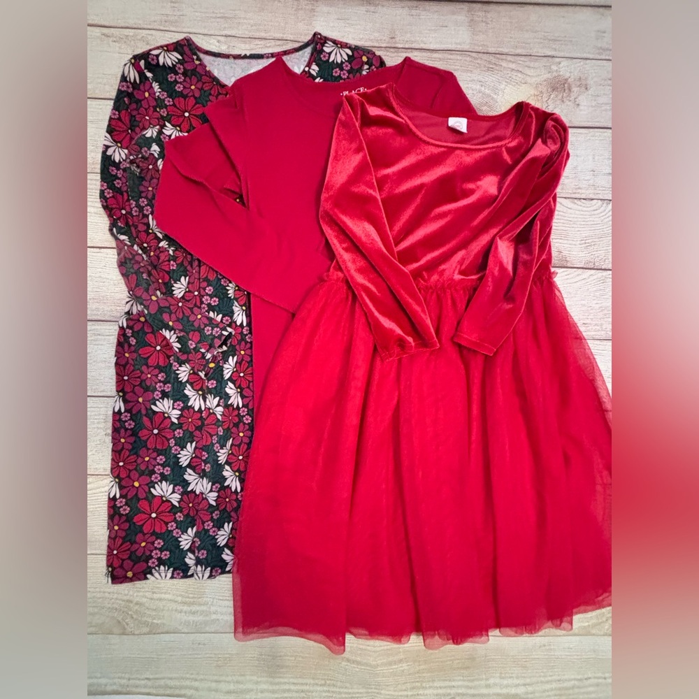 BACK TO SCHOOL!!Girls Red dresses
